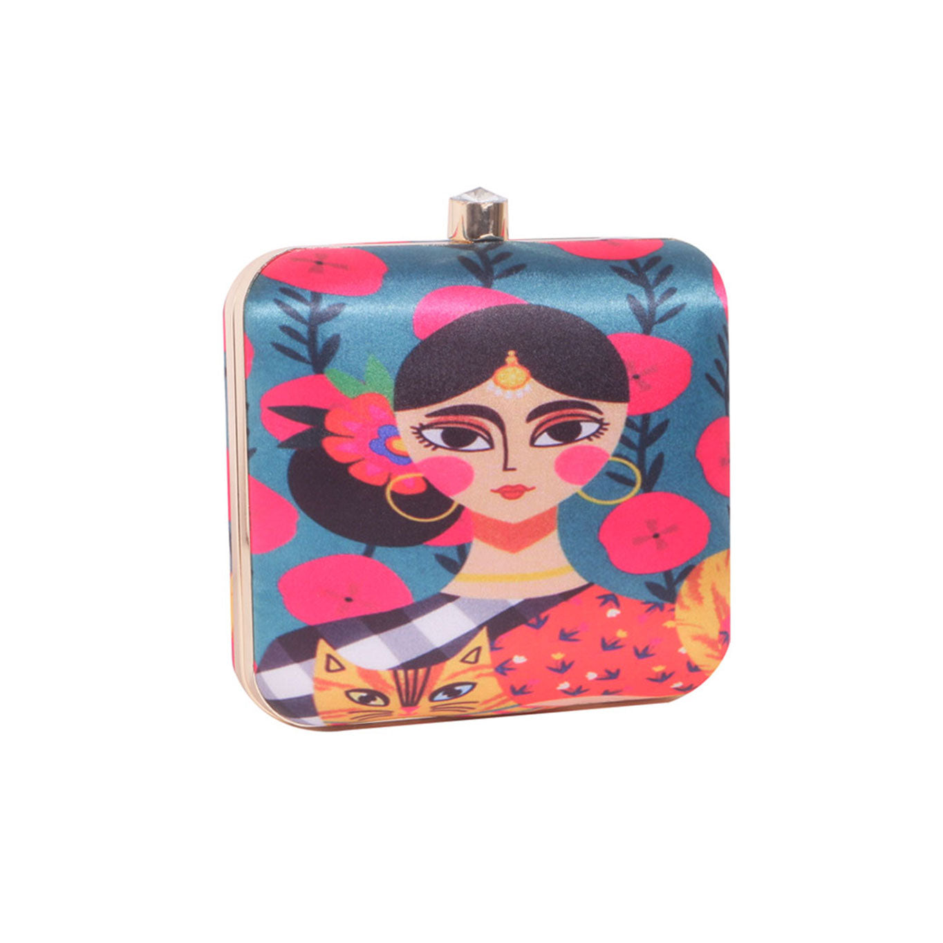 PRINTED CLUTCH BAG