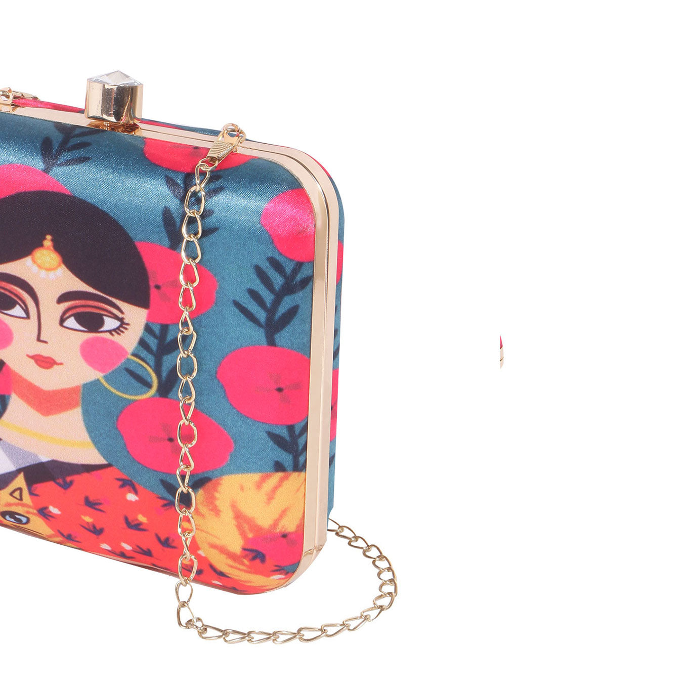 PRINTED CLUTCH BAG