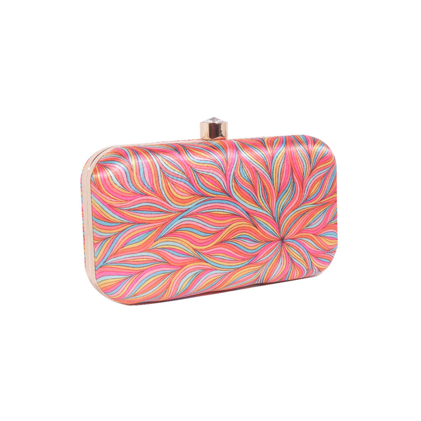 Stylish Printed Rectunglar Clutch Bag For Women & Girls