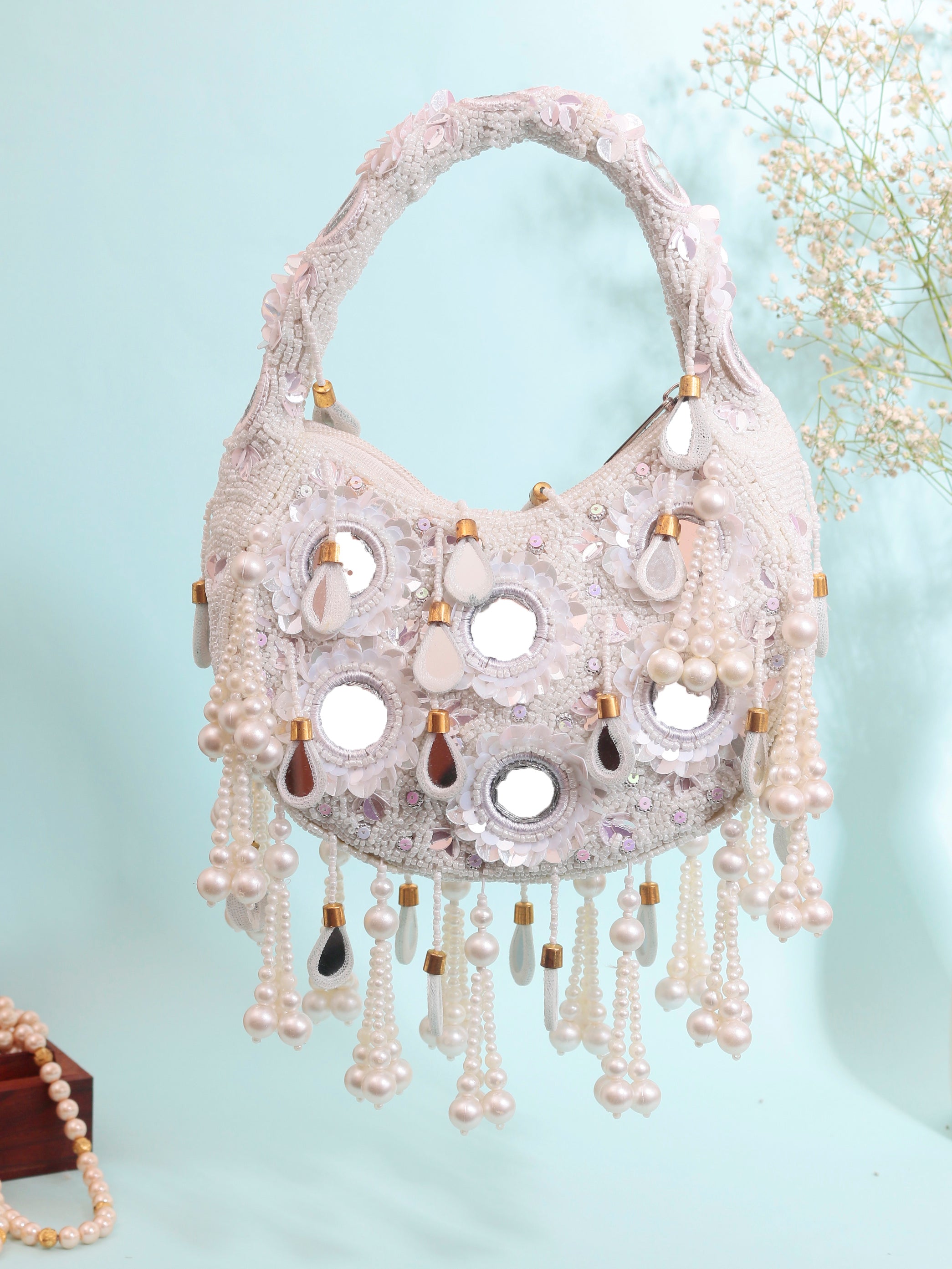 VRPS Moon Clutch | Handcrafted Ethnic Bag | SWIS-1454