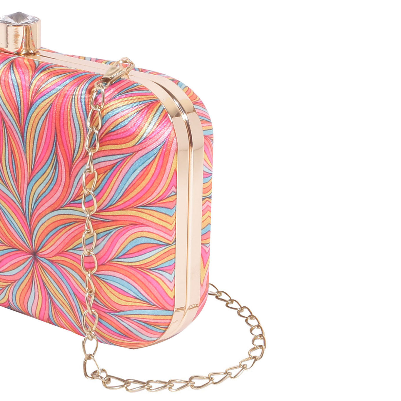 Stylish Printed Rectunglar Clutch Bag For Women & Girls