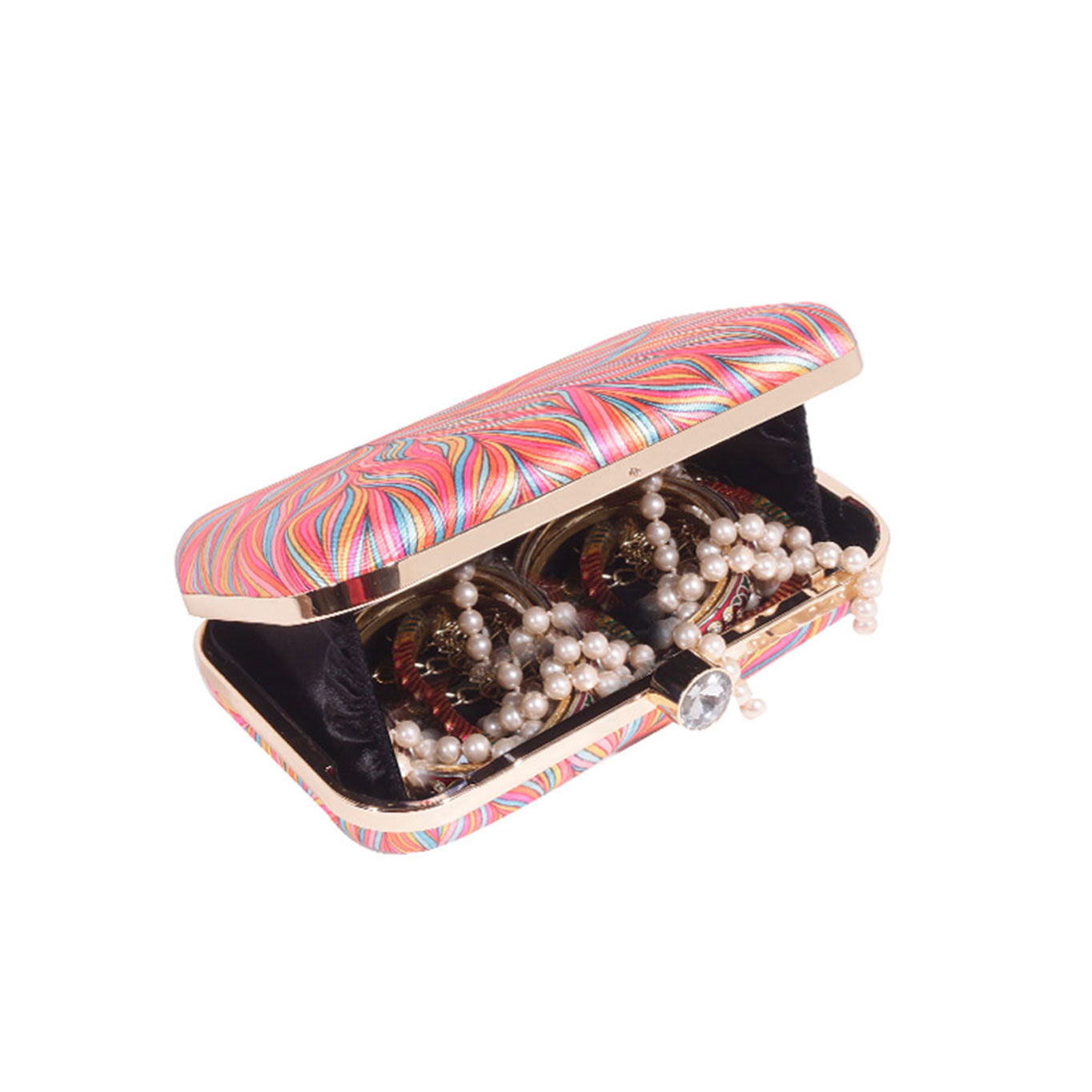Stylish Printed Rectunglar Clutch Bag For Women & Girls