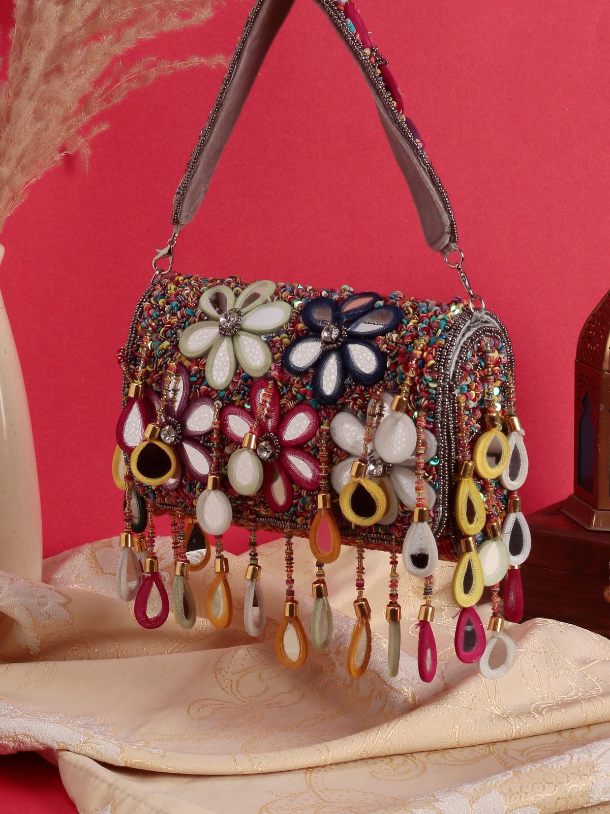 VRPS Flap Bag | Handcrafted Ethnic Bag | SWIS-1544 | Additional Angle