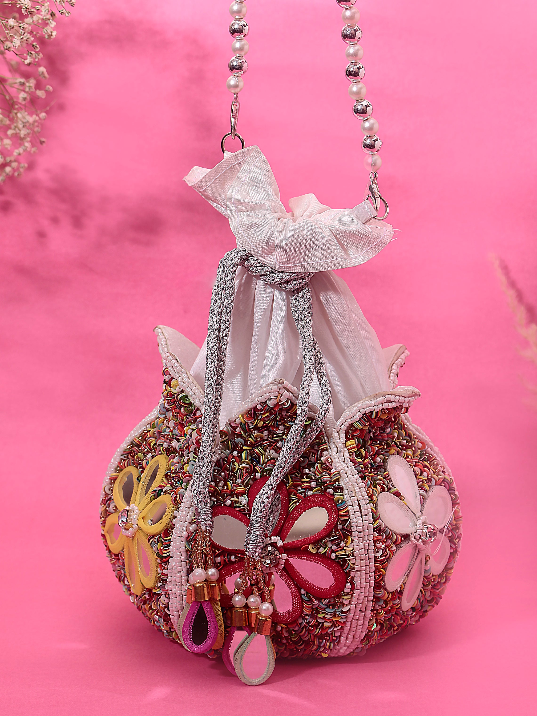 VRPS Lotus Potli | Handcrafted Ethnic Bag | SWIS-1656 | Additional Angle