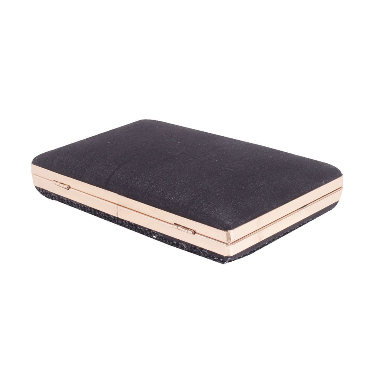 Black Cutdana Work Rectunglar Clutch Bag For Women And Girl