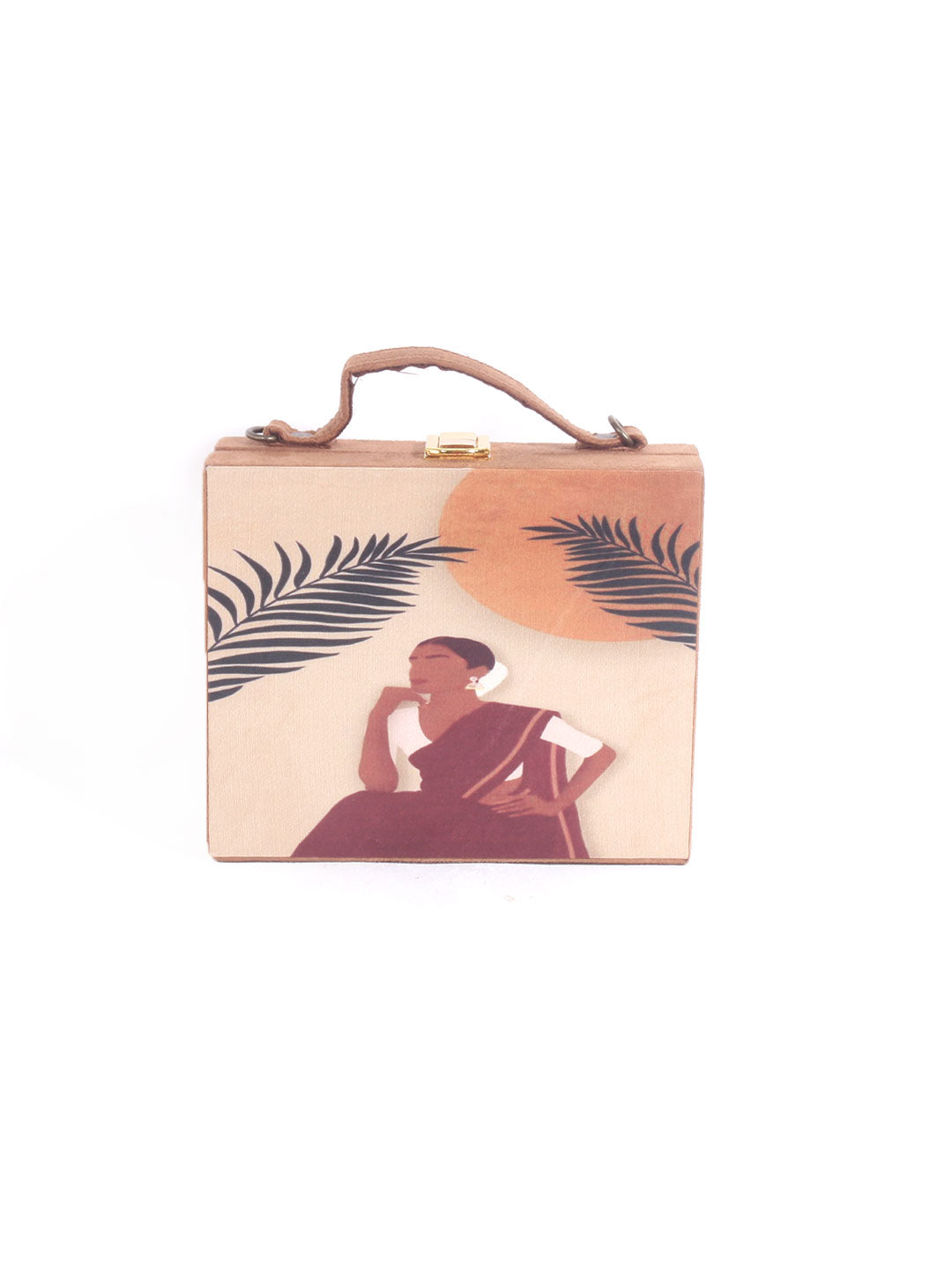 VRPS Printed Embroidered Clutch | Handcrafted Ethnic Bag | SWIS-1004 | Additional Angle