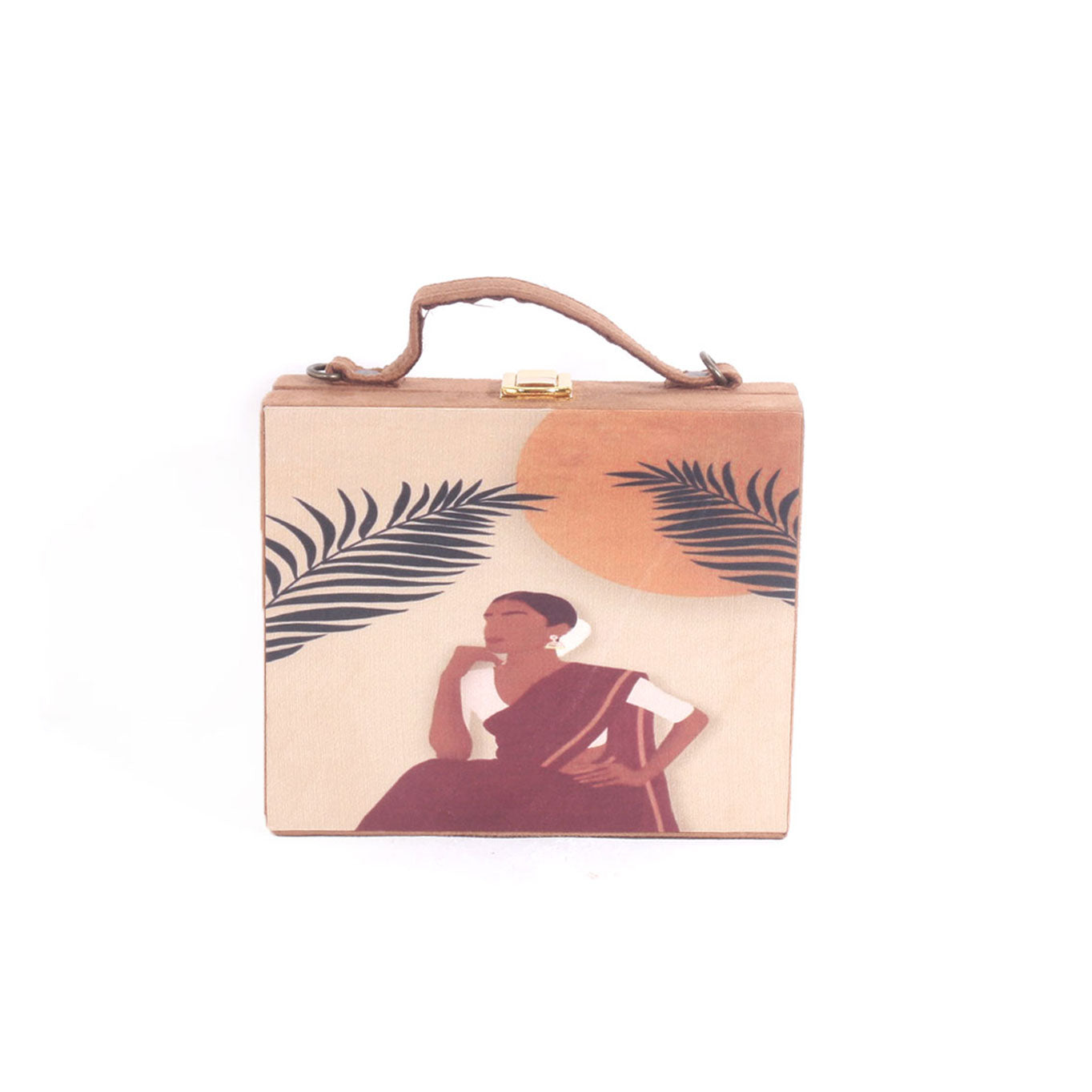 VRPS Printed Embroidered Clutch | Handcrafted Ethnic Bag | SWIS-1004 | Additional Angle
