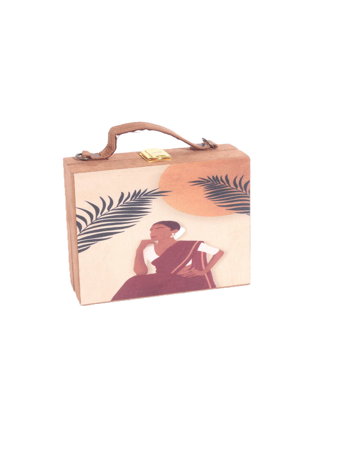VRPS Printed Embroidered Clutch | Handcrafted Ethnic Bag | SWIS-1005 | Additional Angle