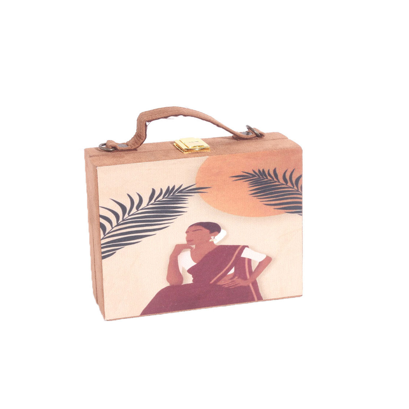 VRPS Printed Embroidered Clutch | Handcrafted Ethnic Bag | SWIS-1005 | Additional Angle