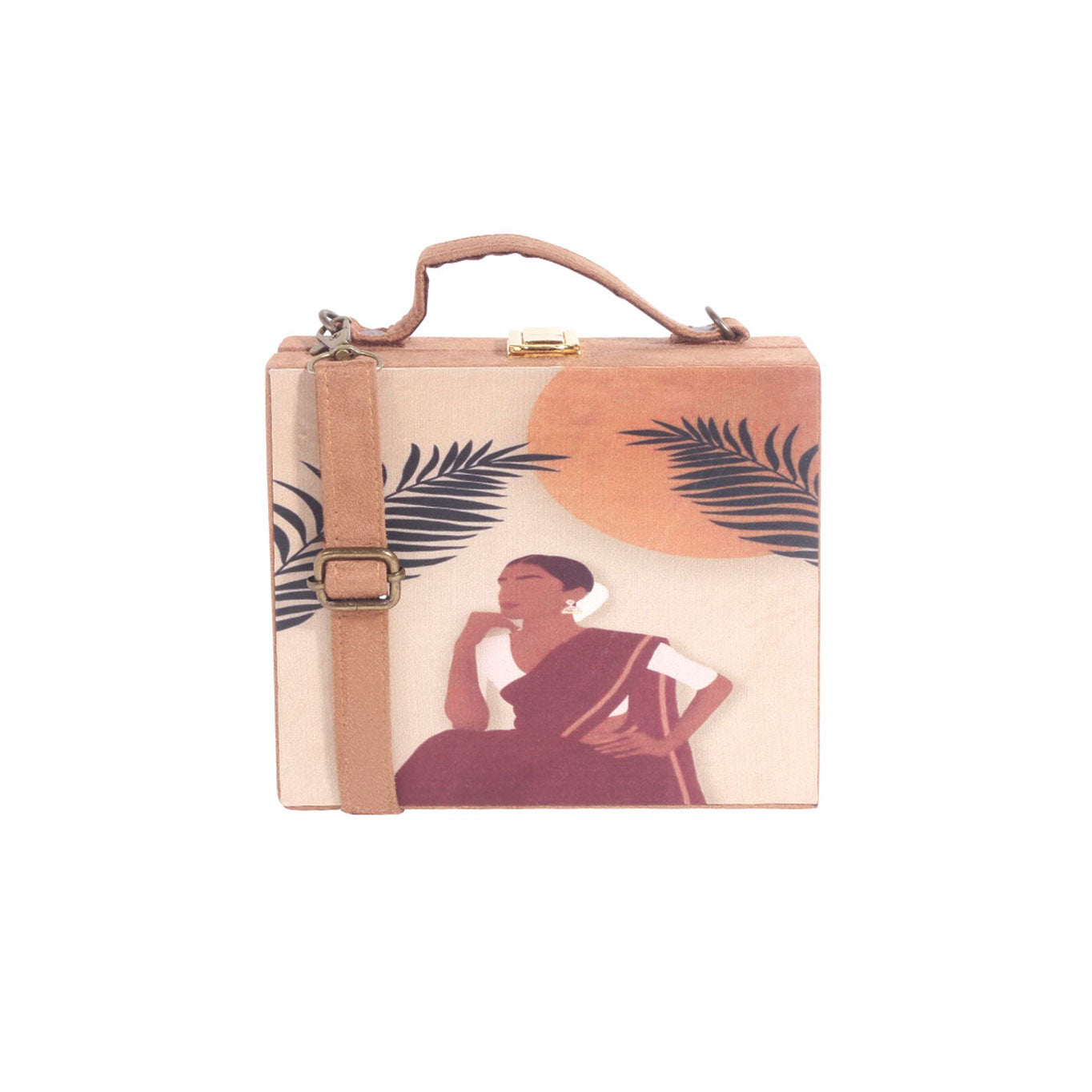VRPS Printed Embroidered Clutch | Handcrafted Ethnic Bag | SWIS-1006 | Additional Angle