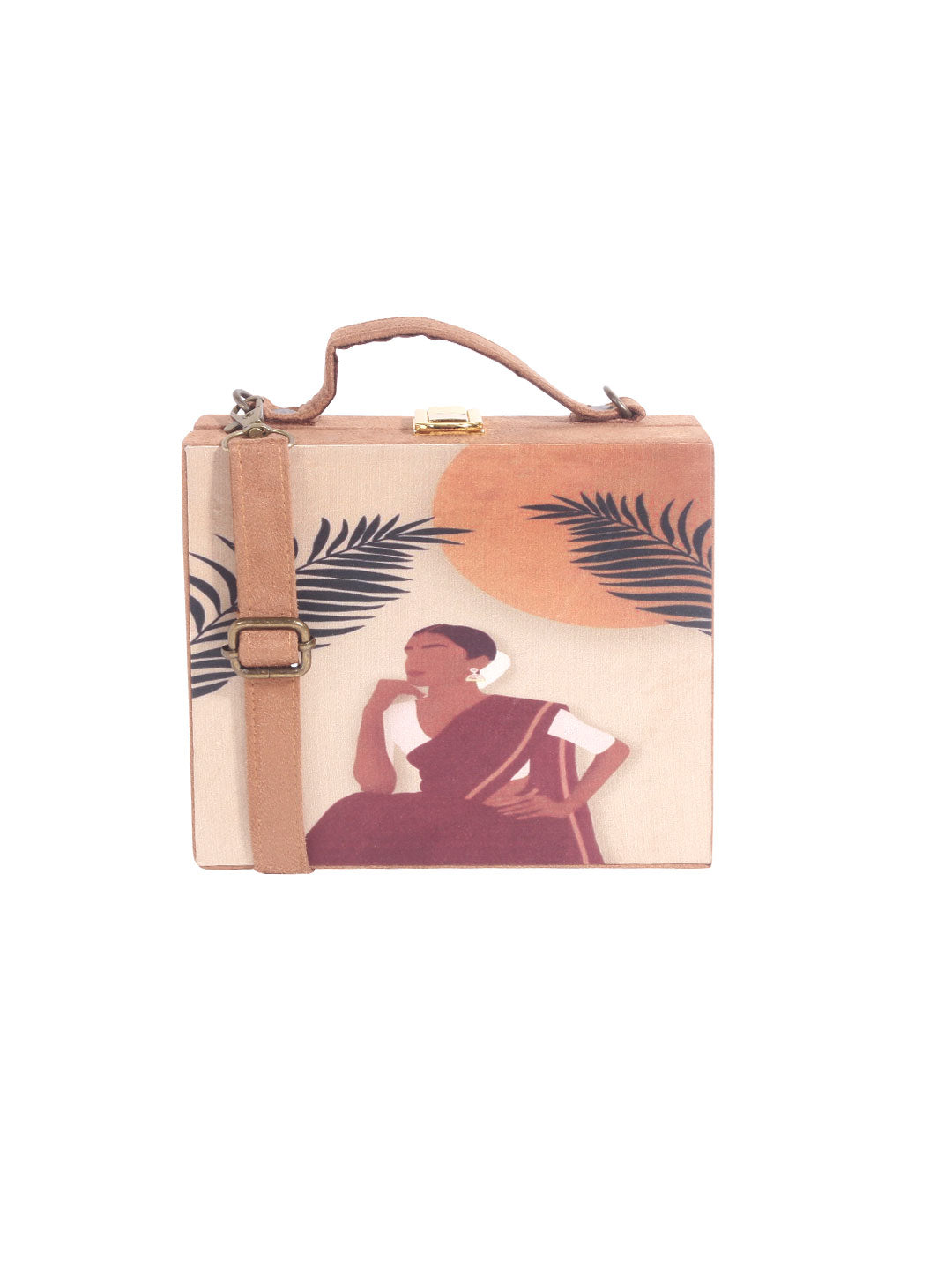 VRPS Printed Embroidered Clutch | Handcrafted Ethnic Bag | SWIS-1006 | Additional Angle