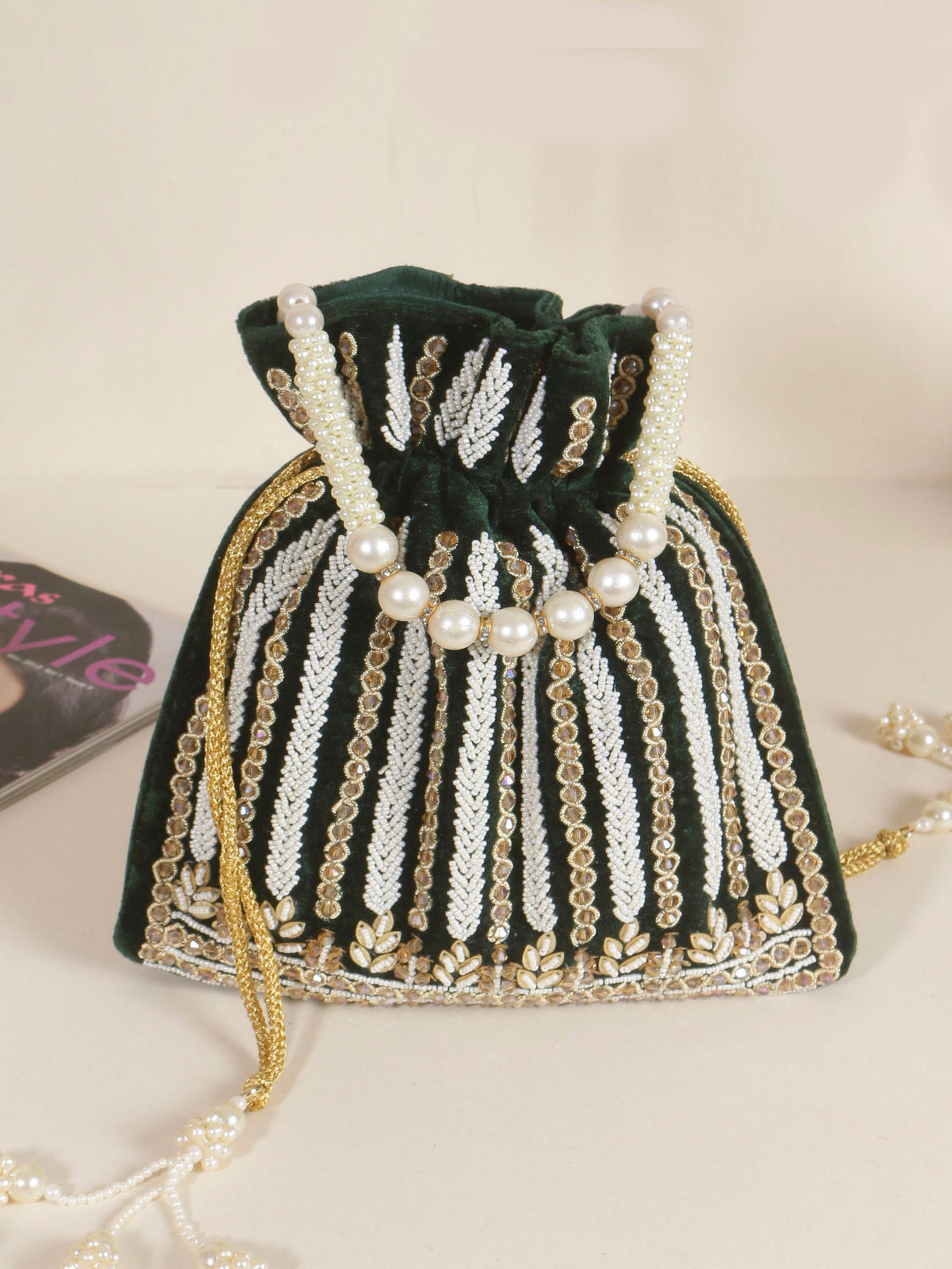 VRPS Potli Bag | Handcrafted Ethnic Bag | SWIS-1077 | Additional Angle