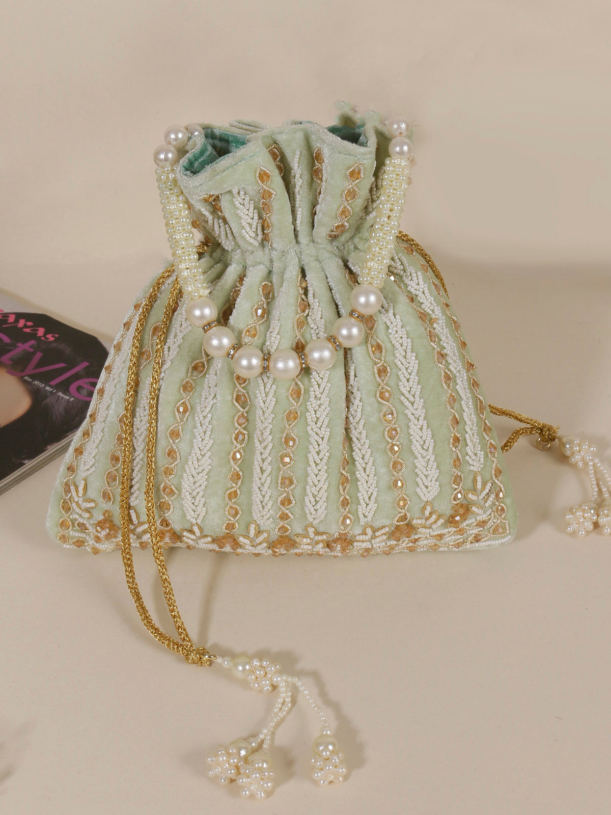 VRPS Potli Bag | Handcrafted Ethnic Bag | SWIS-1081 | Additional Angle