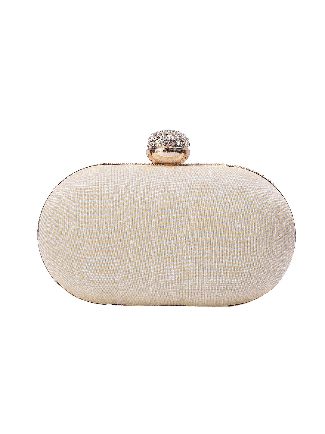 Sober mirror work oval for clutch women and girls