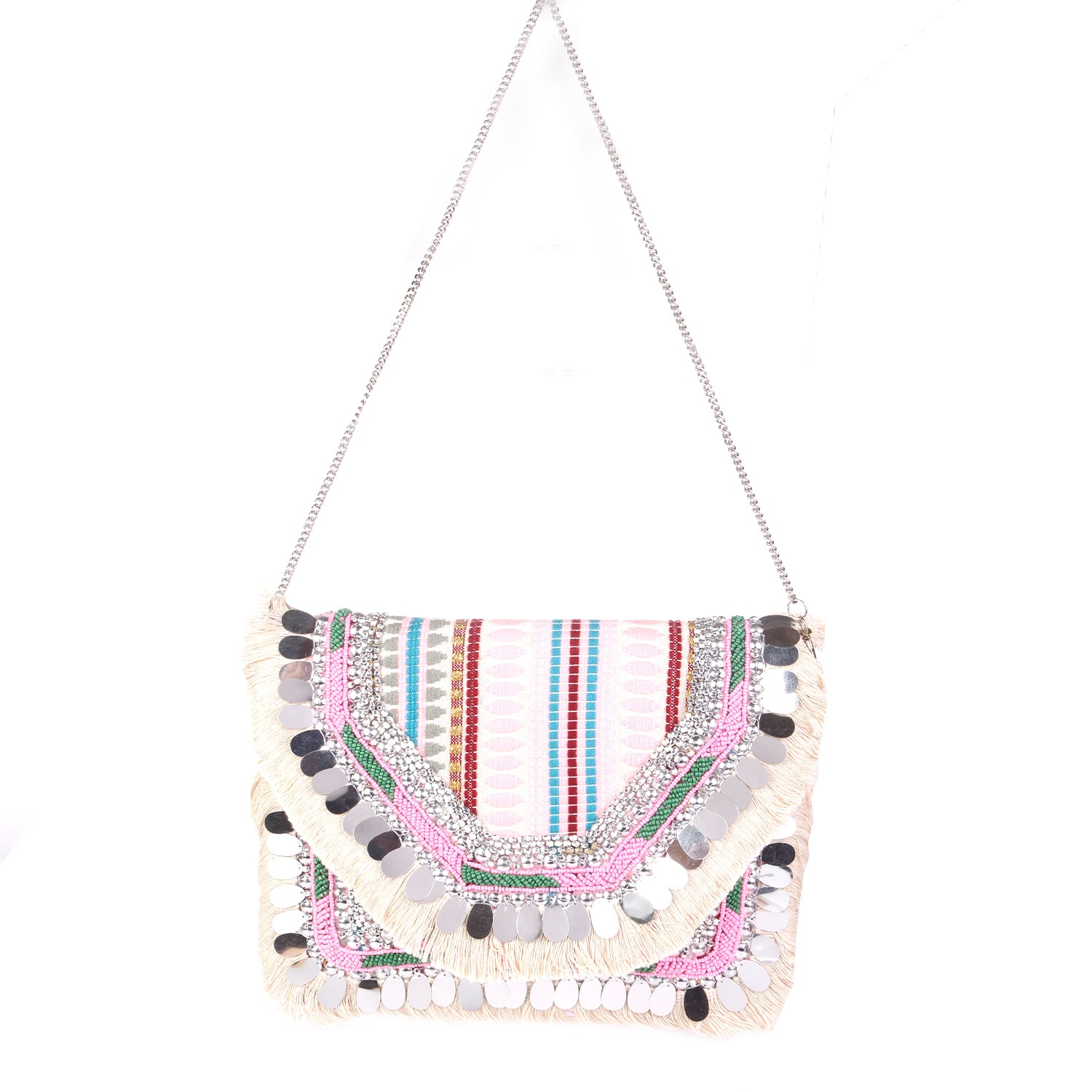 VRPS Embroidered Clutch | Handcrafted Ethnic Bag | SWIS-2563 | Additional Angle