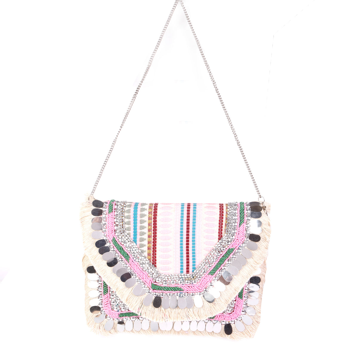 VRPS Embroidered Clutch | Handcrafted Ethnic Bag | SWIS-2563 | Additional Angle
