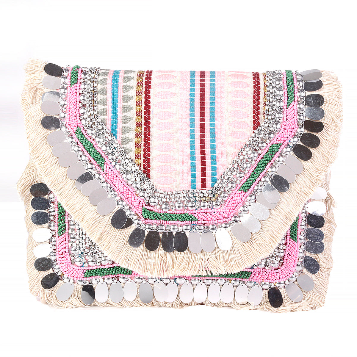 VRPS Embroidered Clutch | Handcrafted Ethnic Bag | SWIS-2564 | Additional Angle