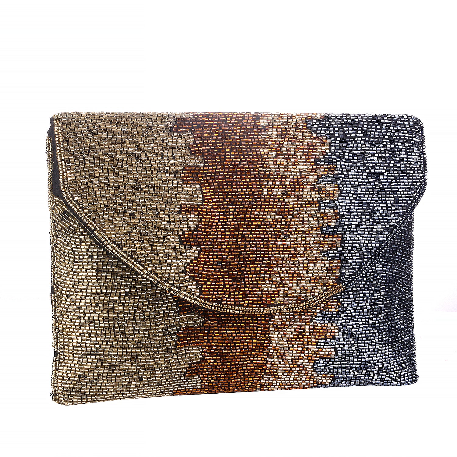 Designer two shades flap / boho bag / clutch