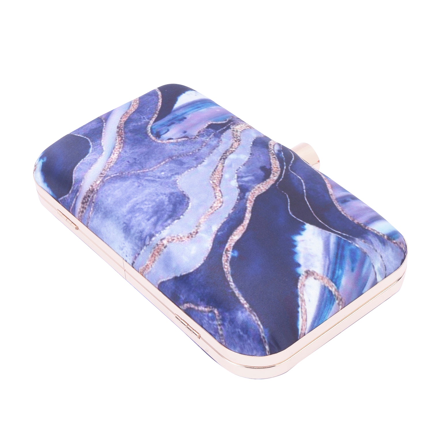 Abstract printed clutch