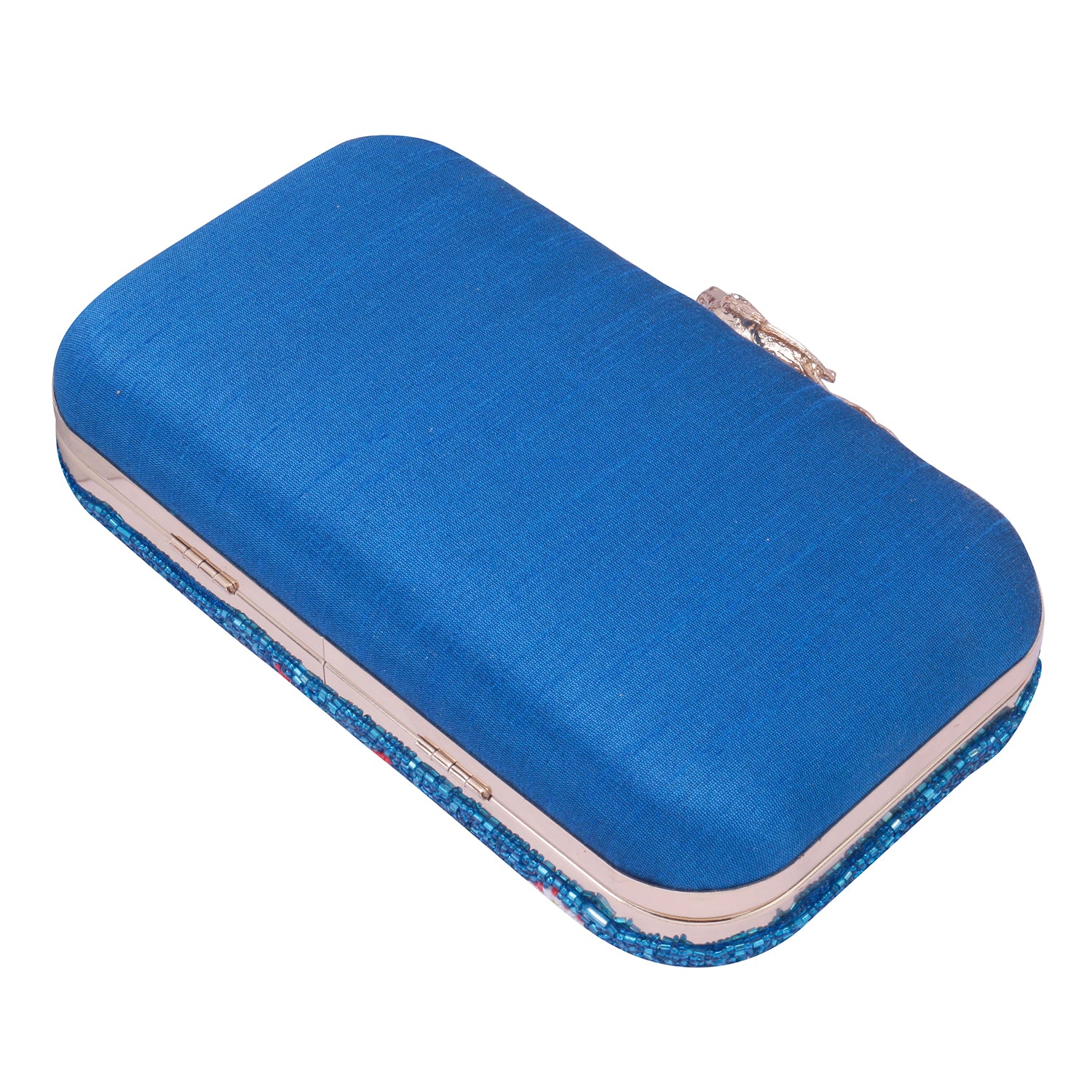 duck design embroidered clutch