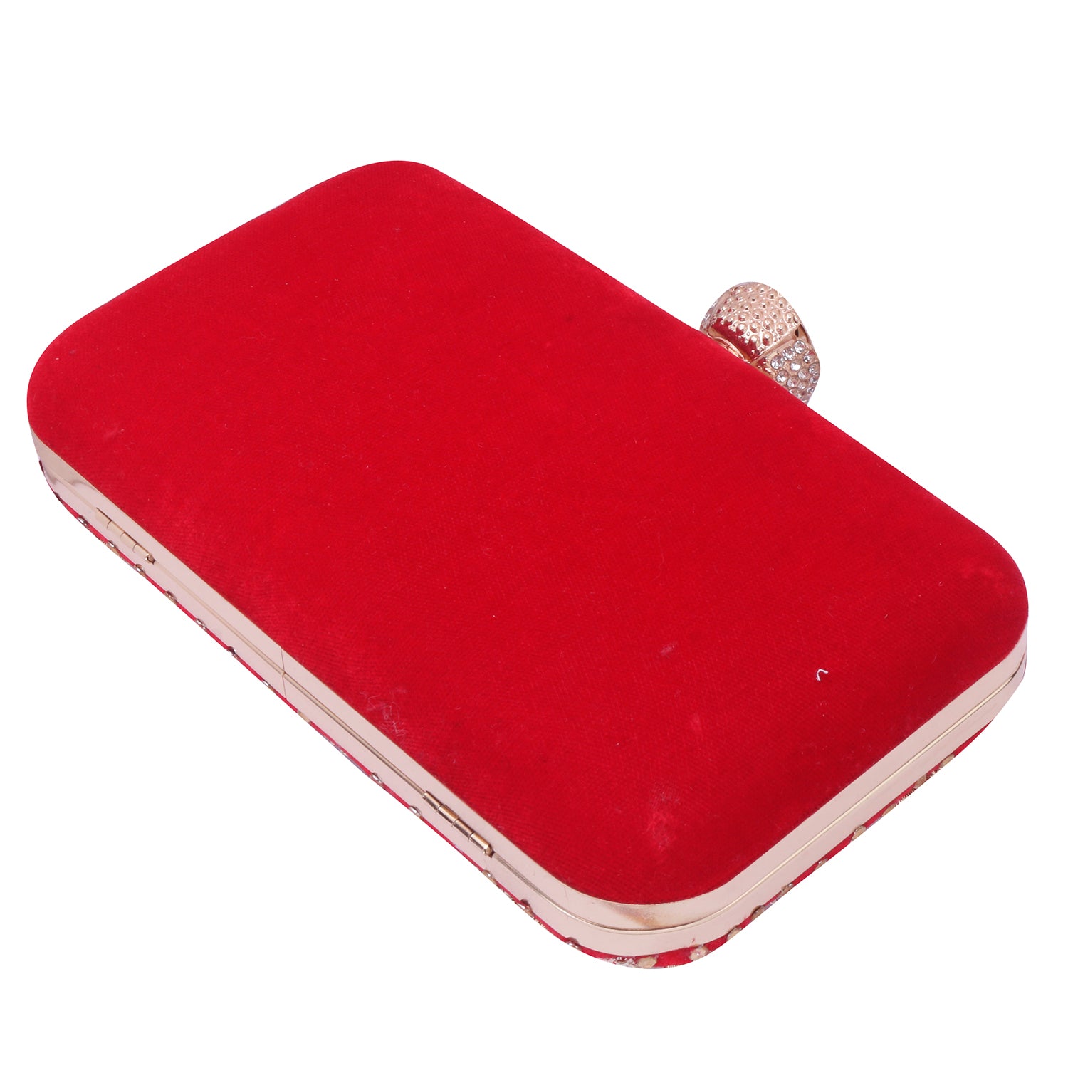 red bride clutch