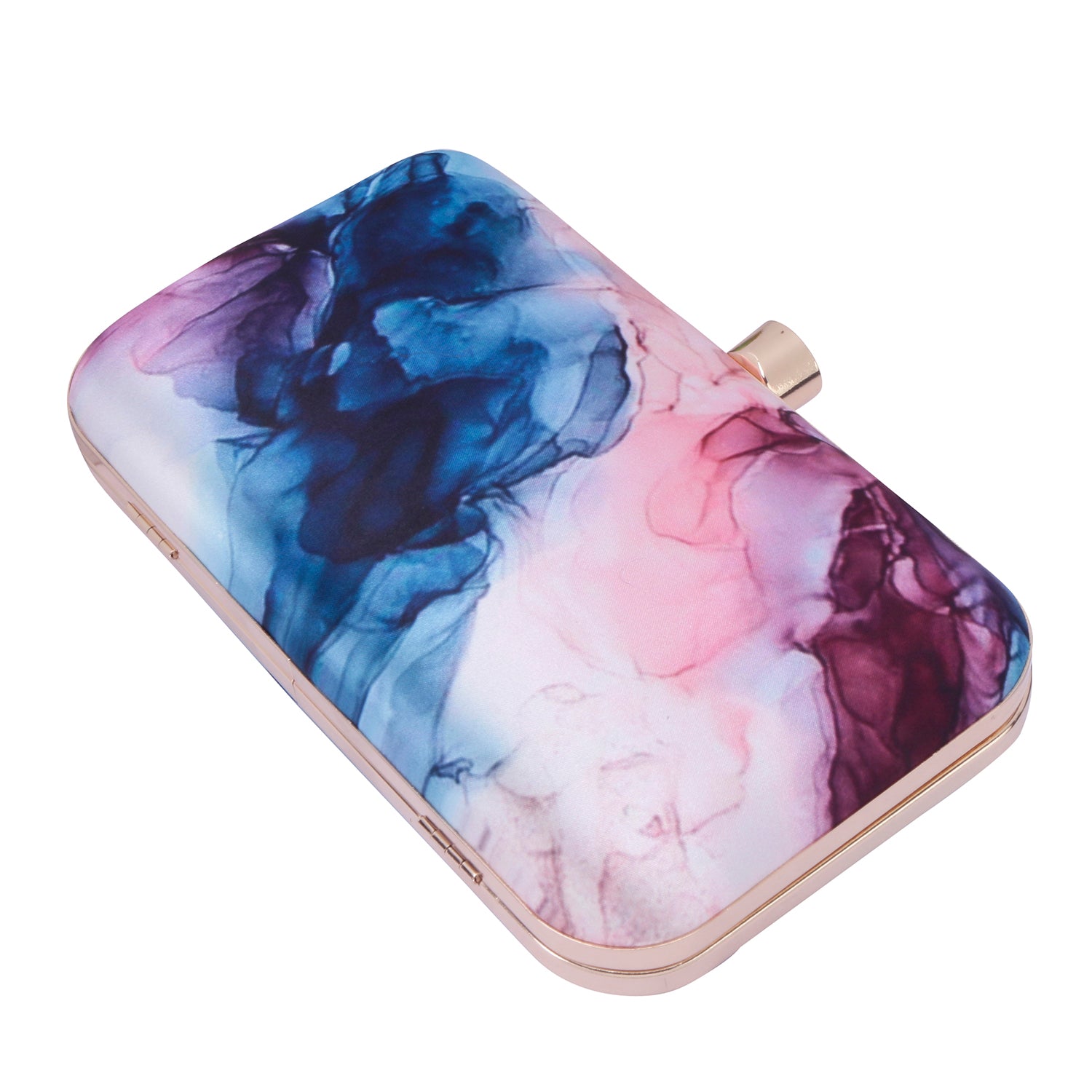 marbel printed clutch