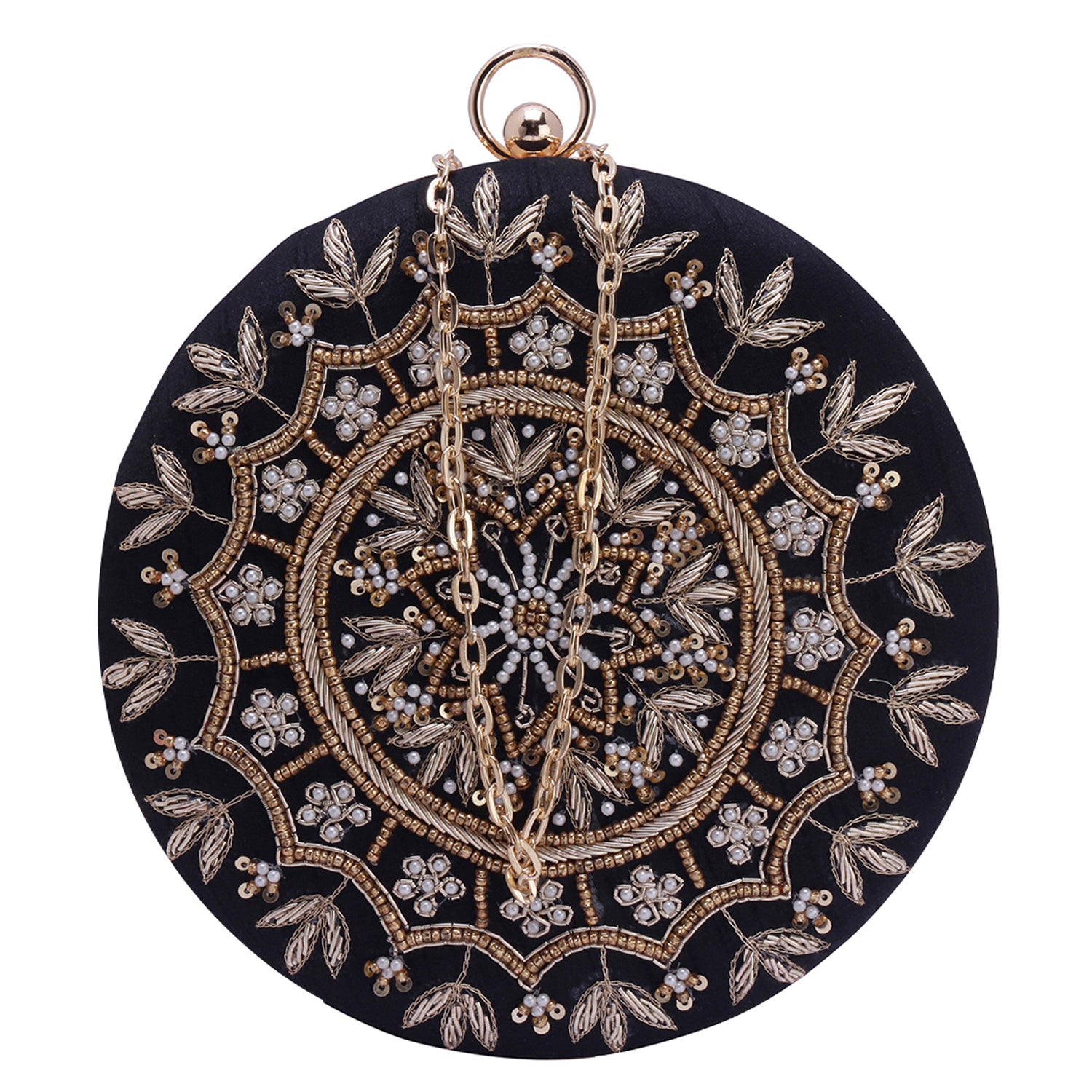 black round clutch