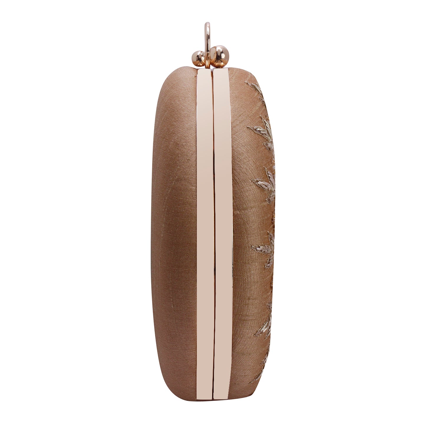 gold round clutch