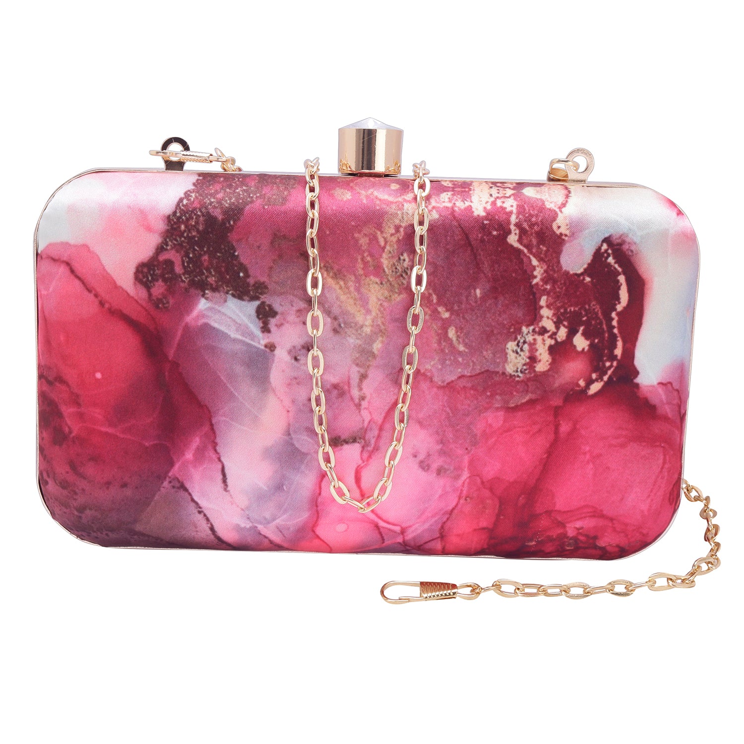 marbel digital printed clutch