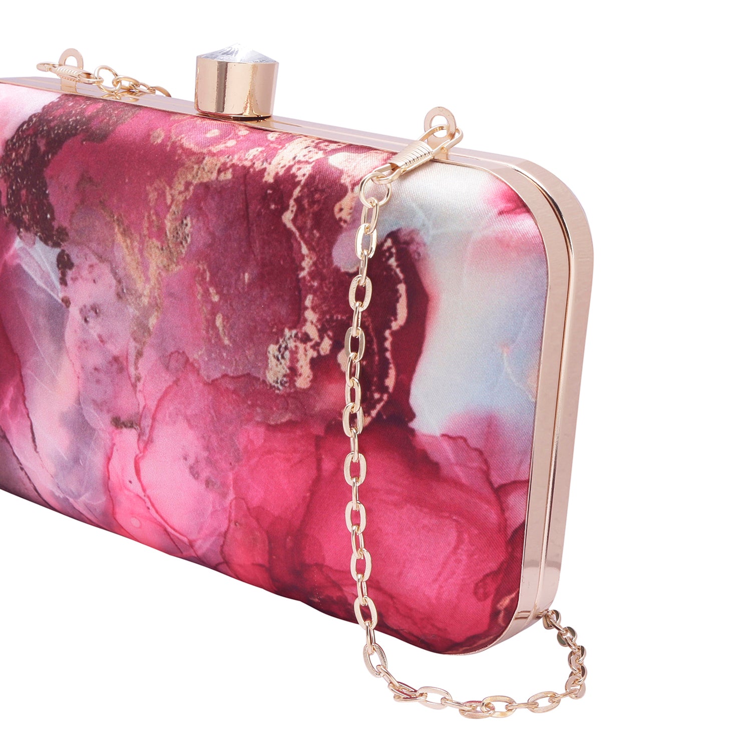 marbel digital printed clutch