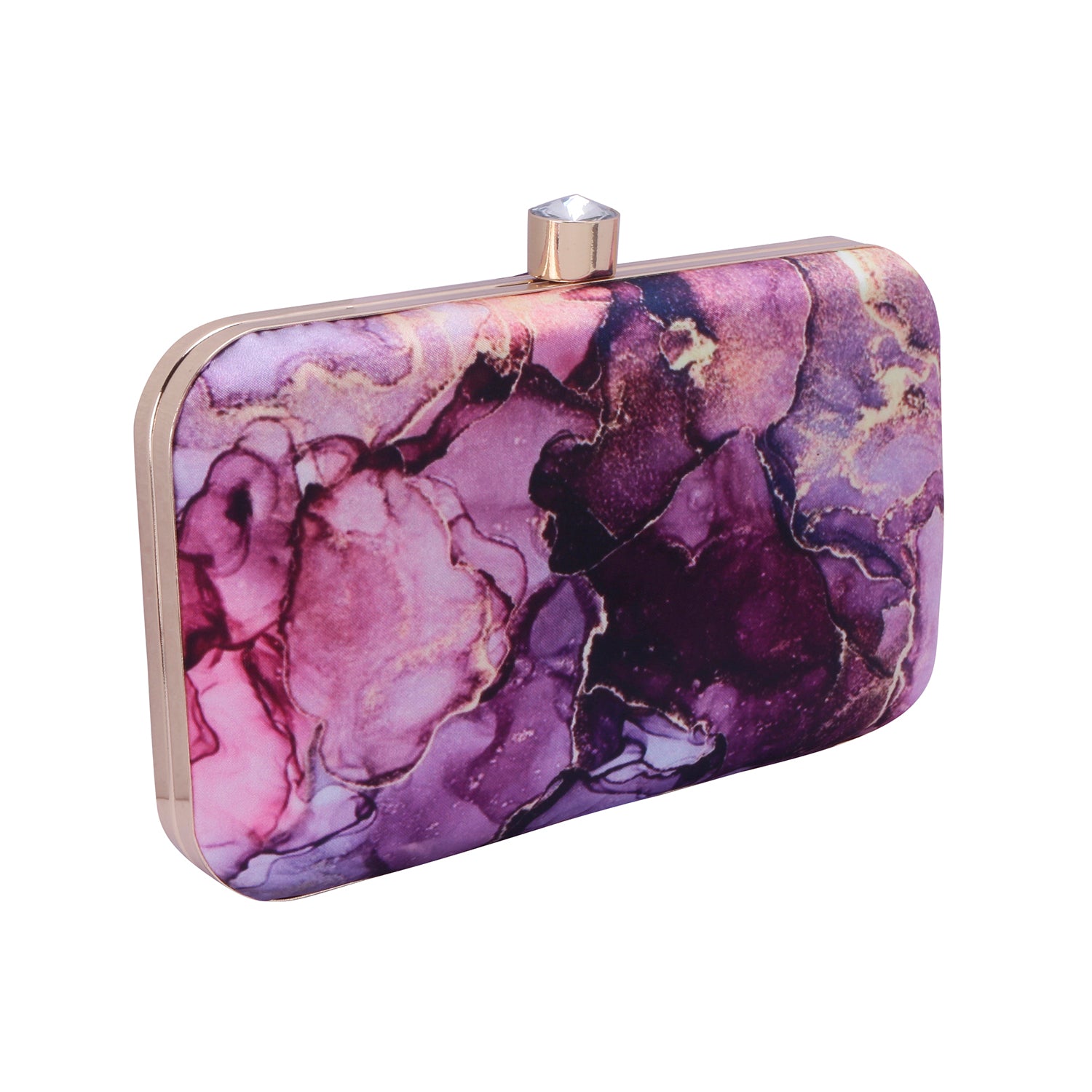 marbel printed clutch