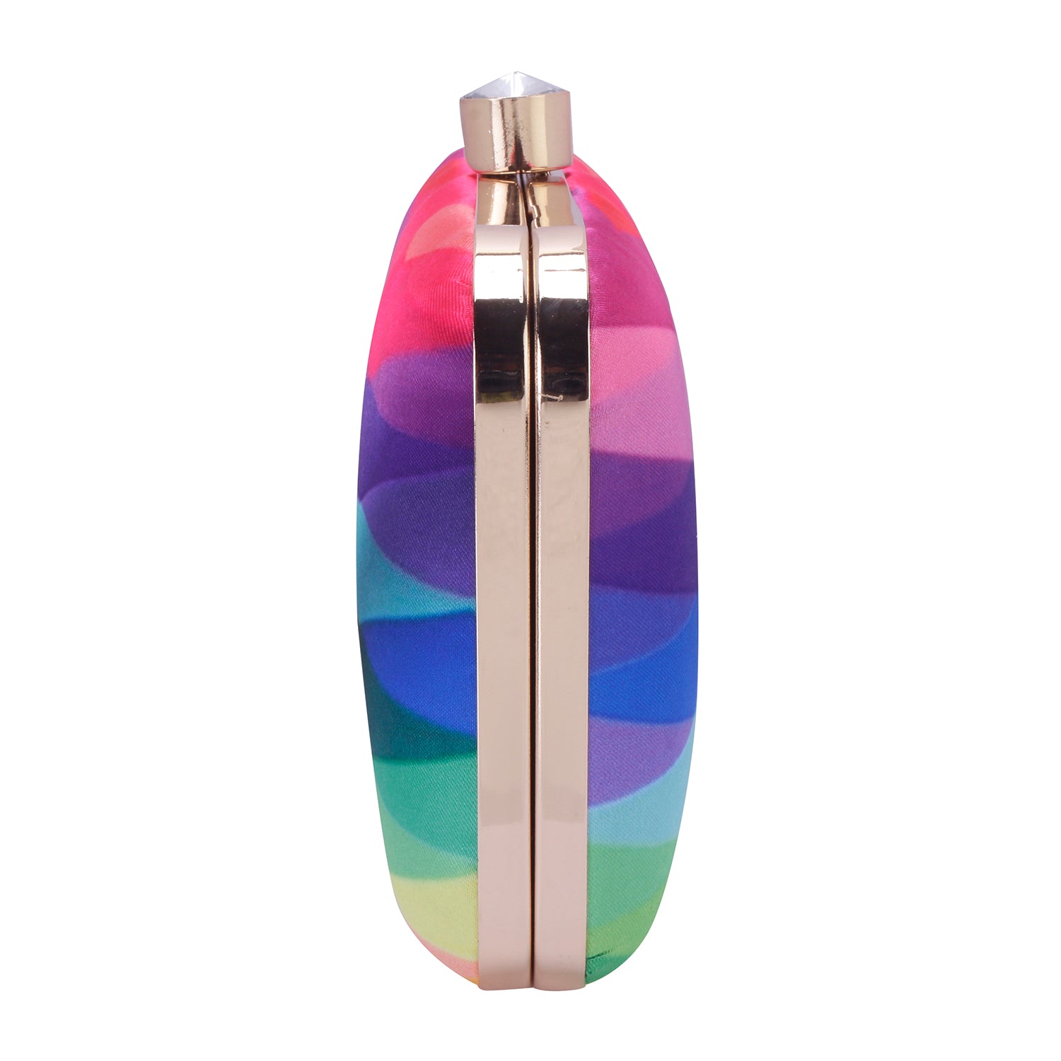rainbow shades digital printed clutch