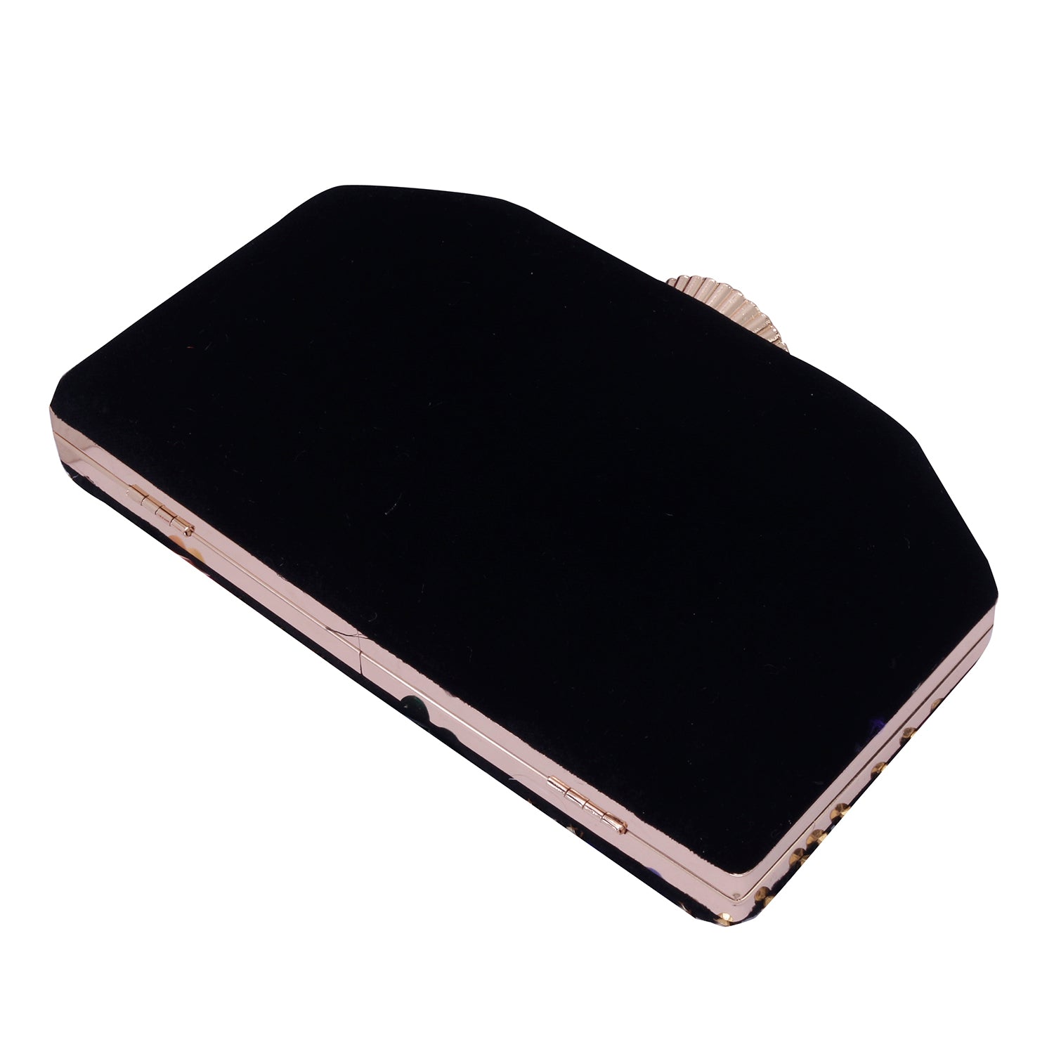 sequins embroidered clutch