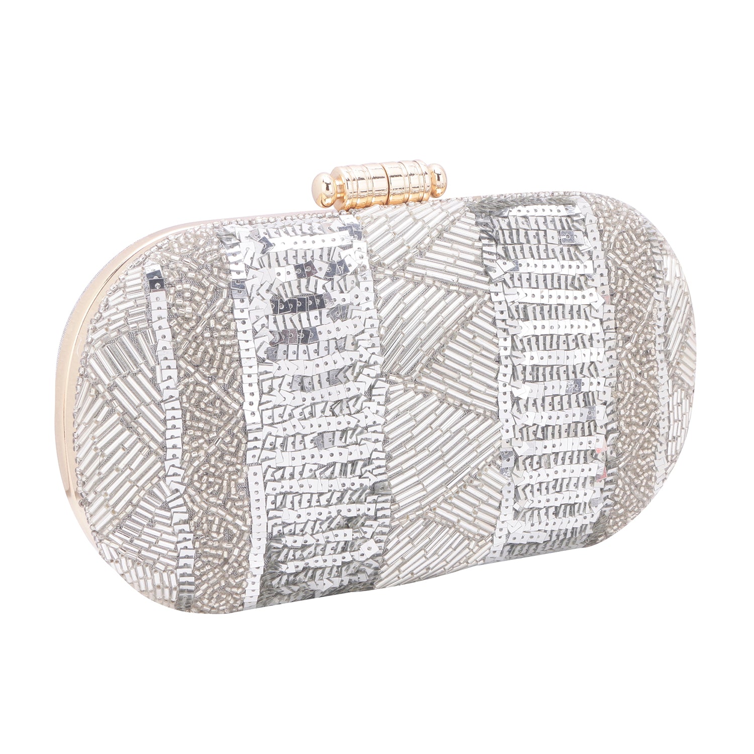 silver tiktok clutch