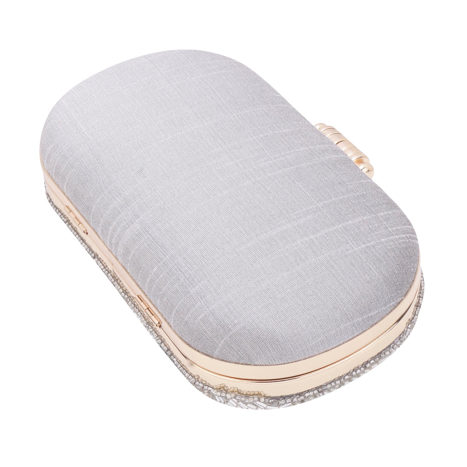 silver tiktok clutch