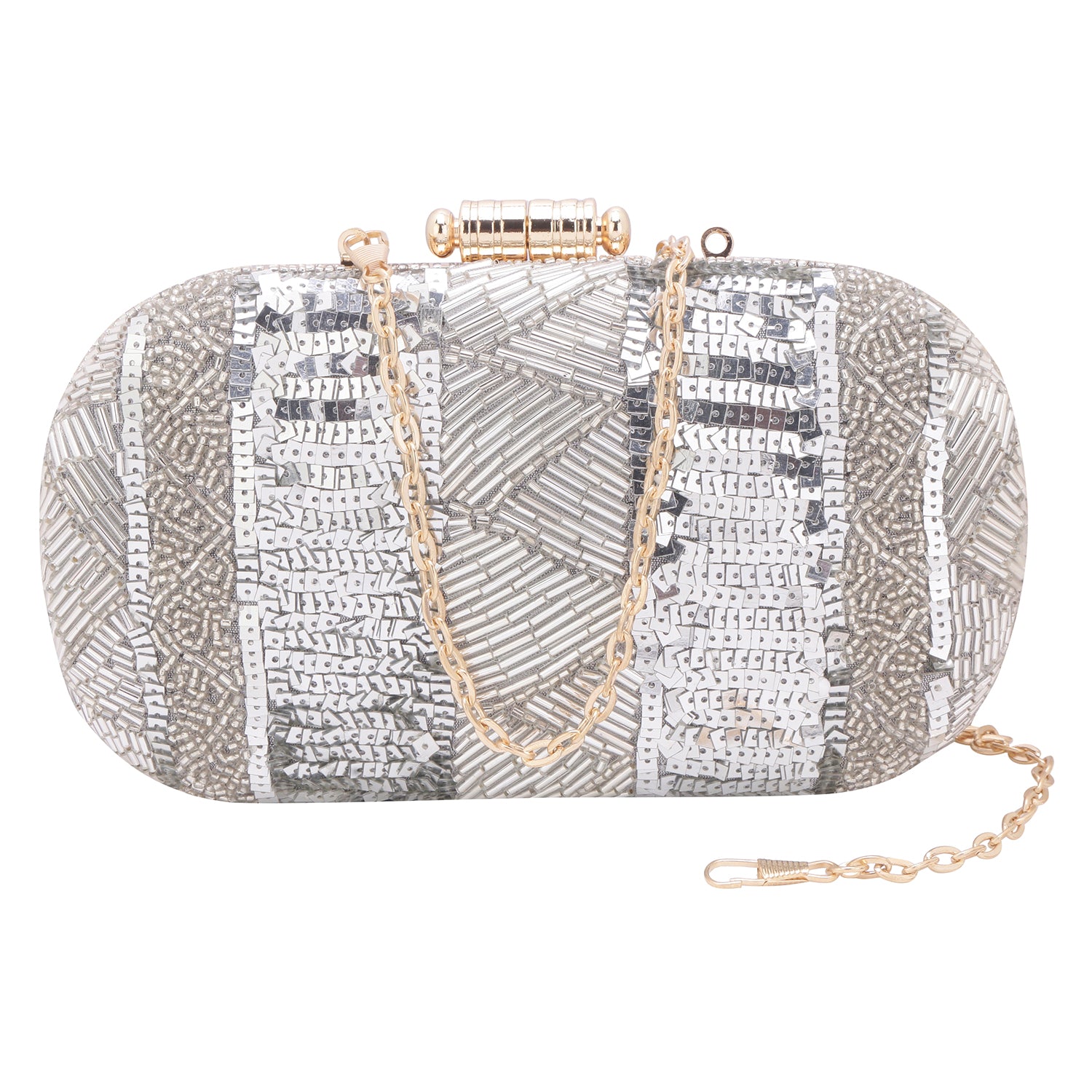 silver tiktok clutch