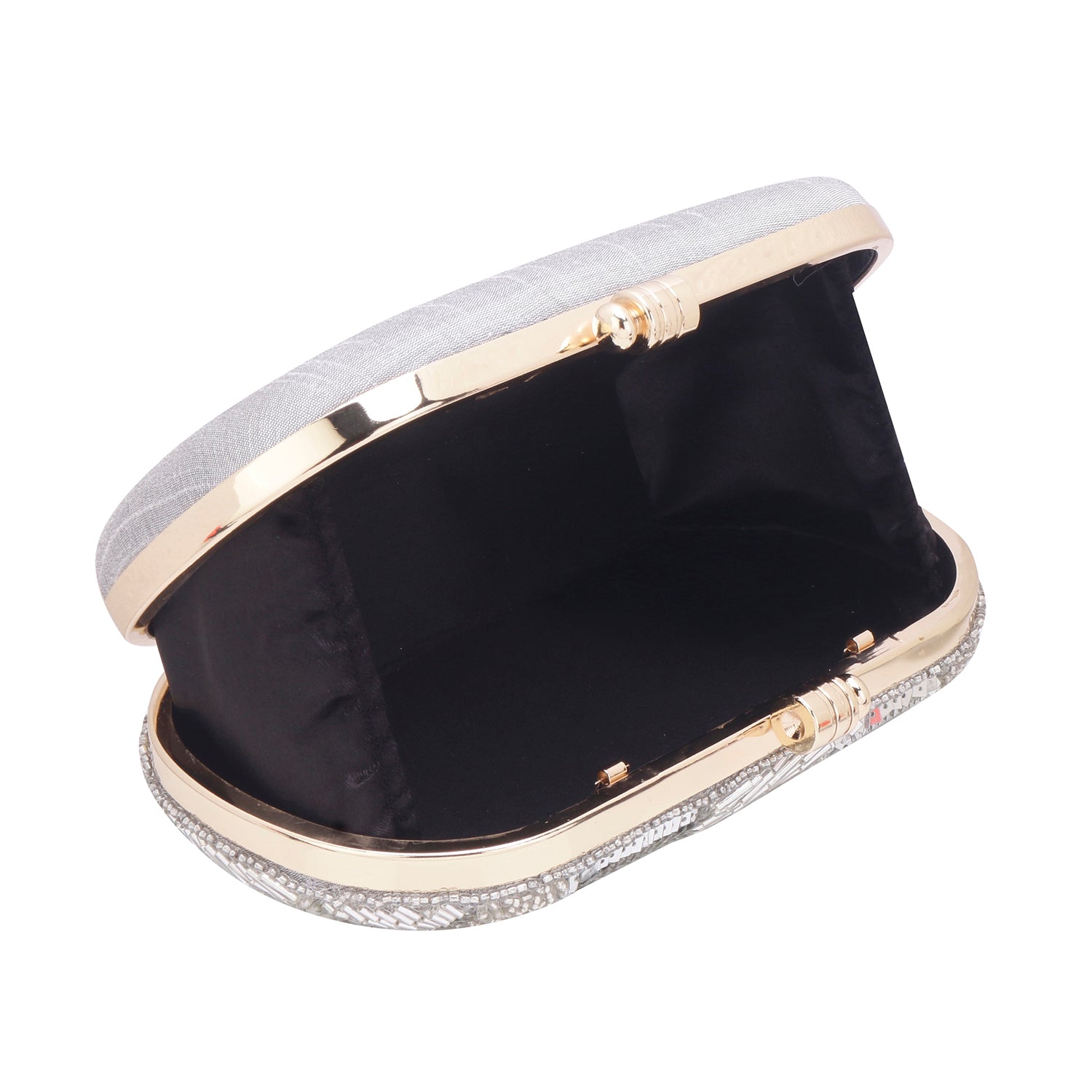 silver tiktok clutch