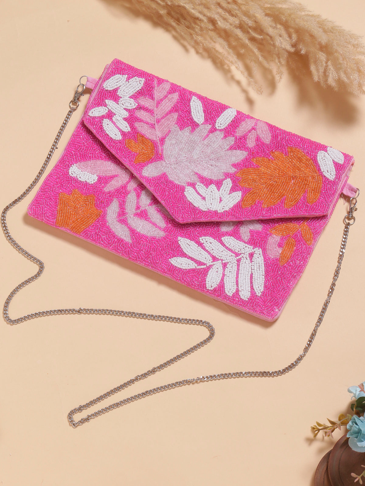 VRPS Beaded Clutch | Handcrafted Ethnic Bag | SWIS-1111 | Additional Angle