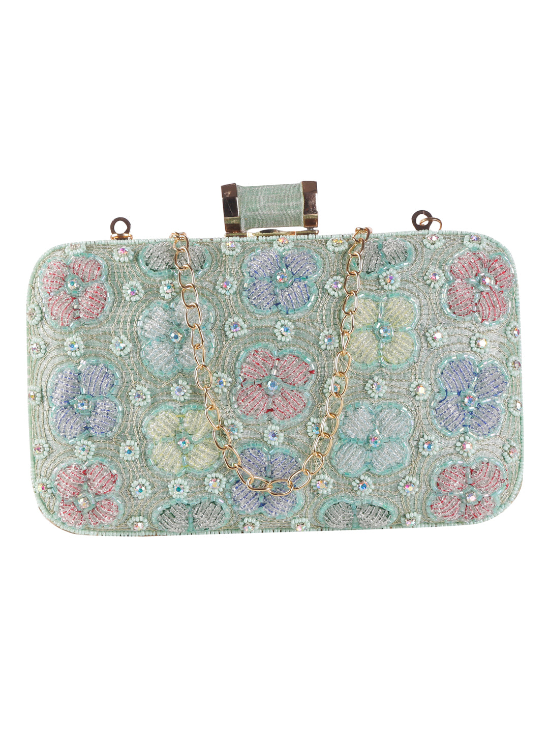 VRPS Embroidered Clutch | Handcrafted Ethnic Bag | SWIS-1276 | Additional Angle