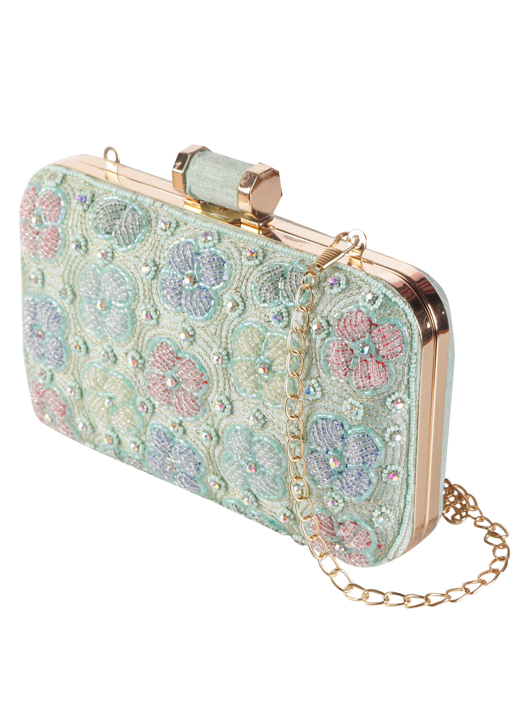 VRPS Embroidered Clutch | Handcrafted Ethnic Bag | SWIS-1276 | Additional Angle