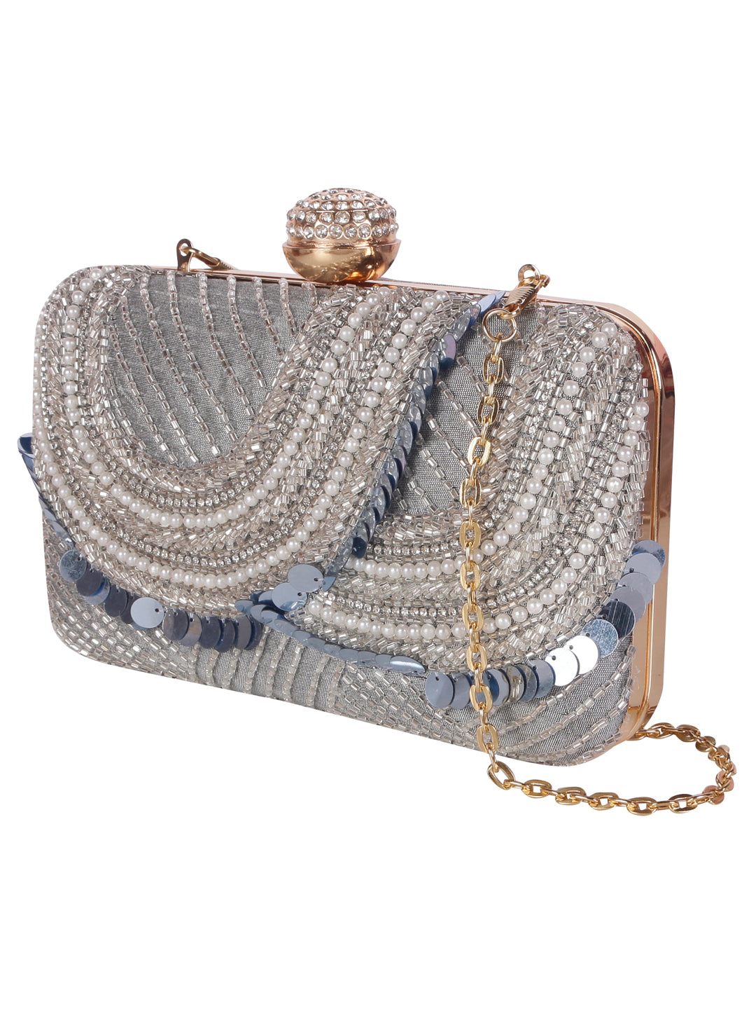 VRPS Embroidered Clutch | Handcrafted Ethnic Bag | SWIS-1296 | Additional Angle