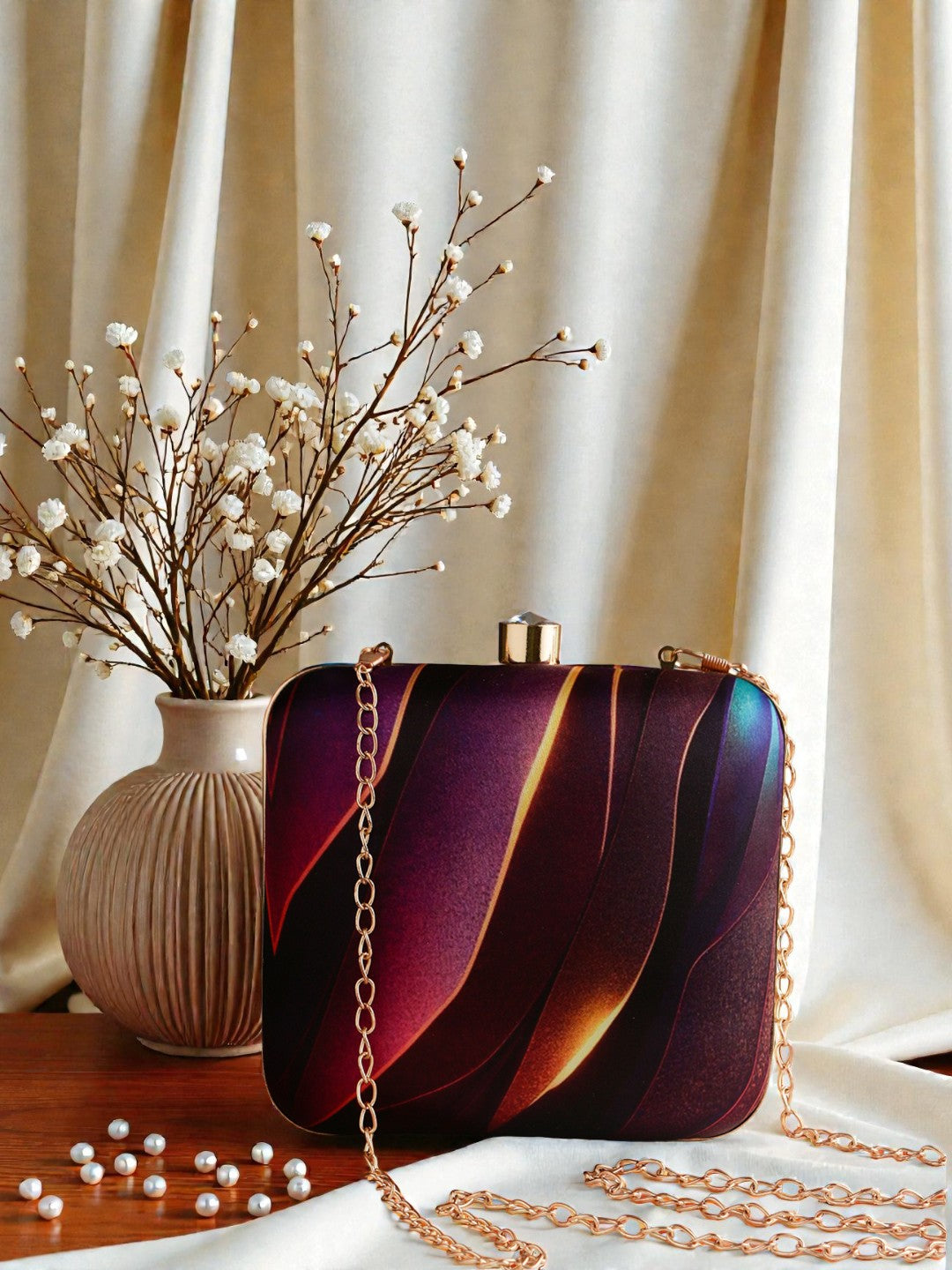 VRPS Printed Clutch | Handcrafted Ethnic Bag | SWIS-1000