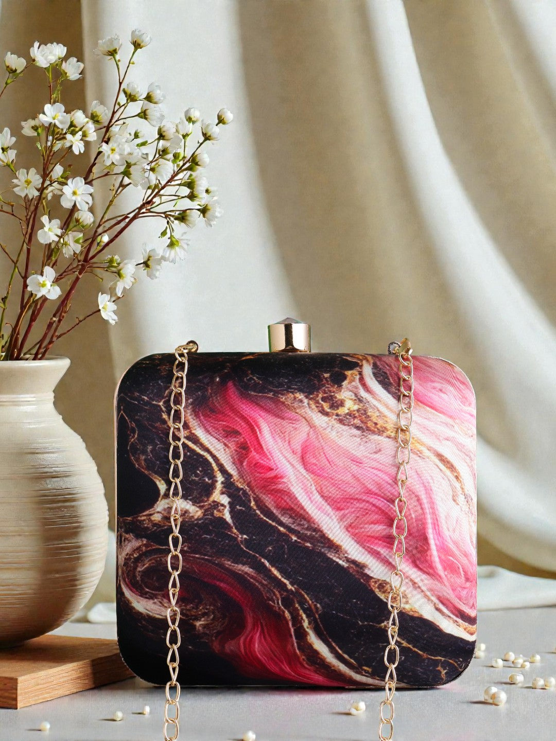 VRPS Printed Clutch | Handcrafted Ethnic Bag | SWIS-1001