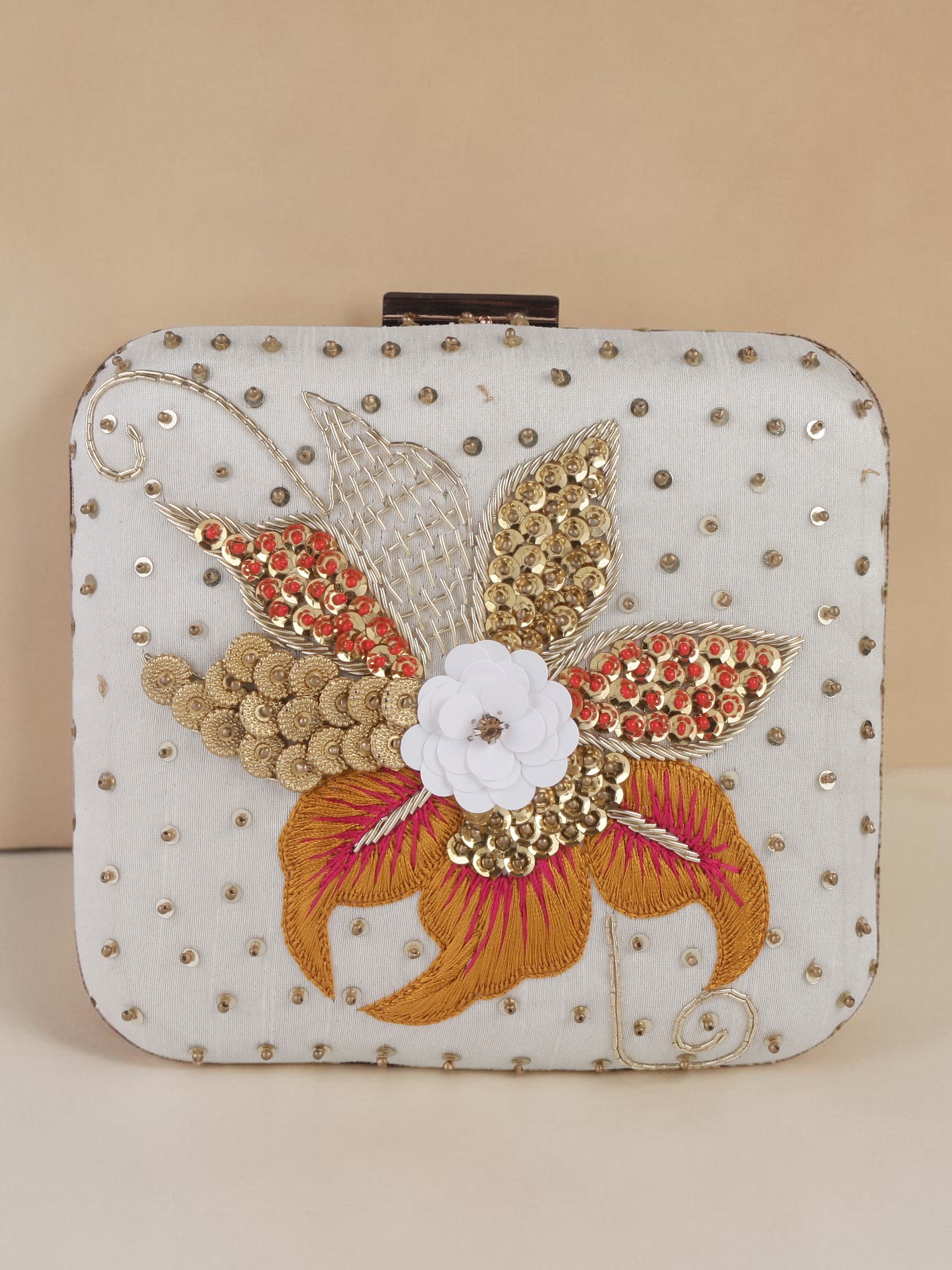 VRPS Embroidered Clutch | Handcrafted Ethnic Bag | SWIS-1015