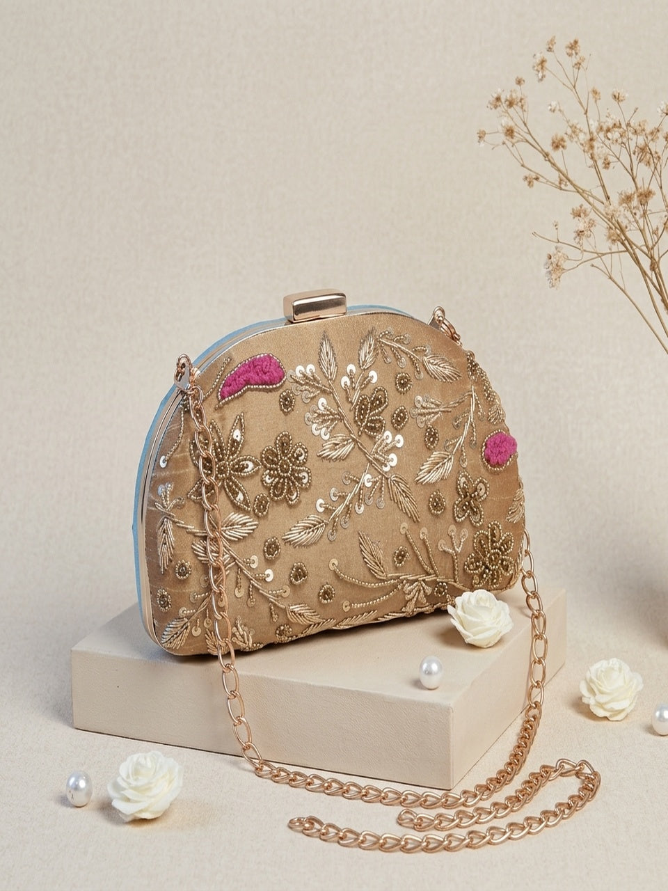 VRPS Embroidered Clutch | Handcrafted Ethnic Bag | SWIS-1020