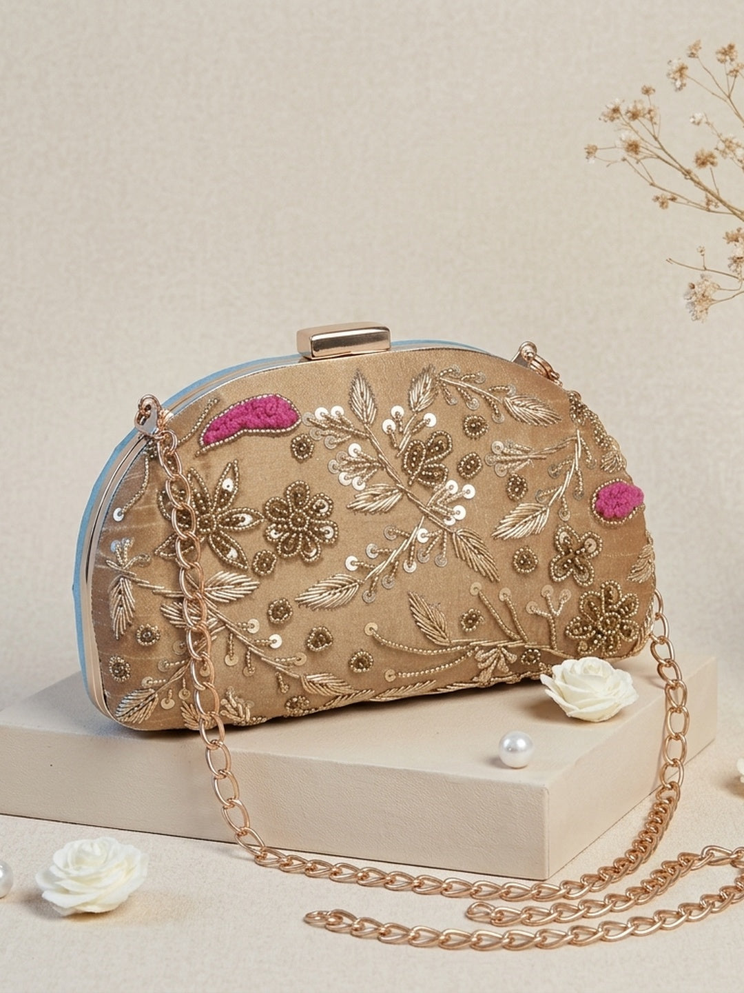 VRPS Embroidered Clutch | Handcrafted Ethnic Bag | SWIS-1020