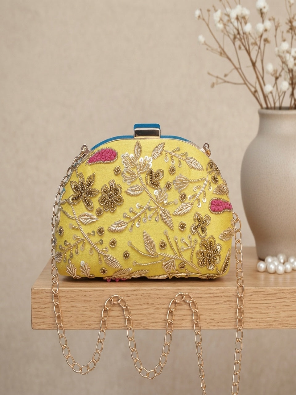 VRPS Embroidered Clutch | Handcrafted Ethnic Bag | SWIS-1026