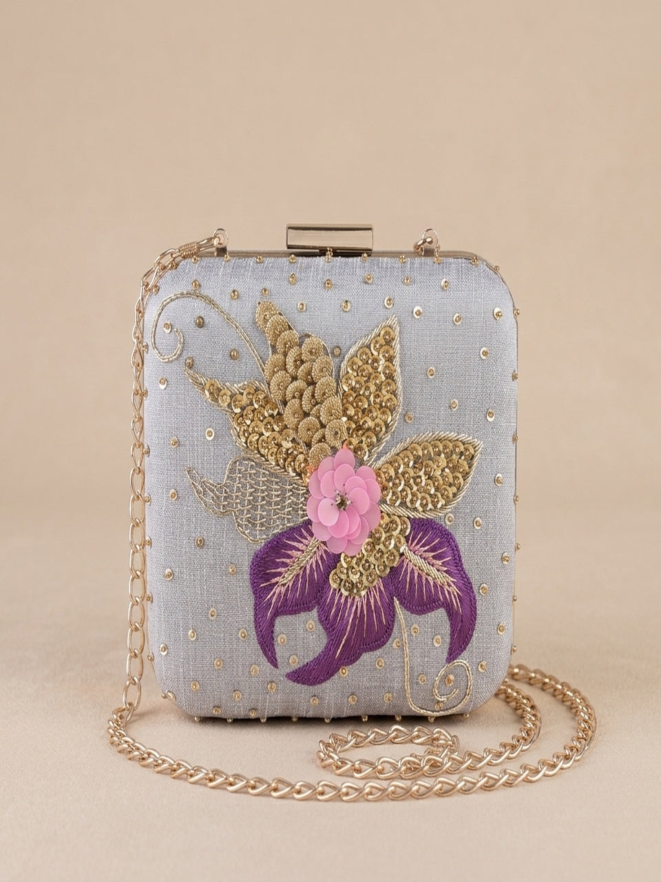 VRPS Embroidered Clutch | Handcrafted Ethnic Bag | SWIS-1028