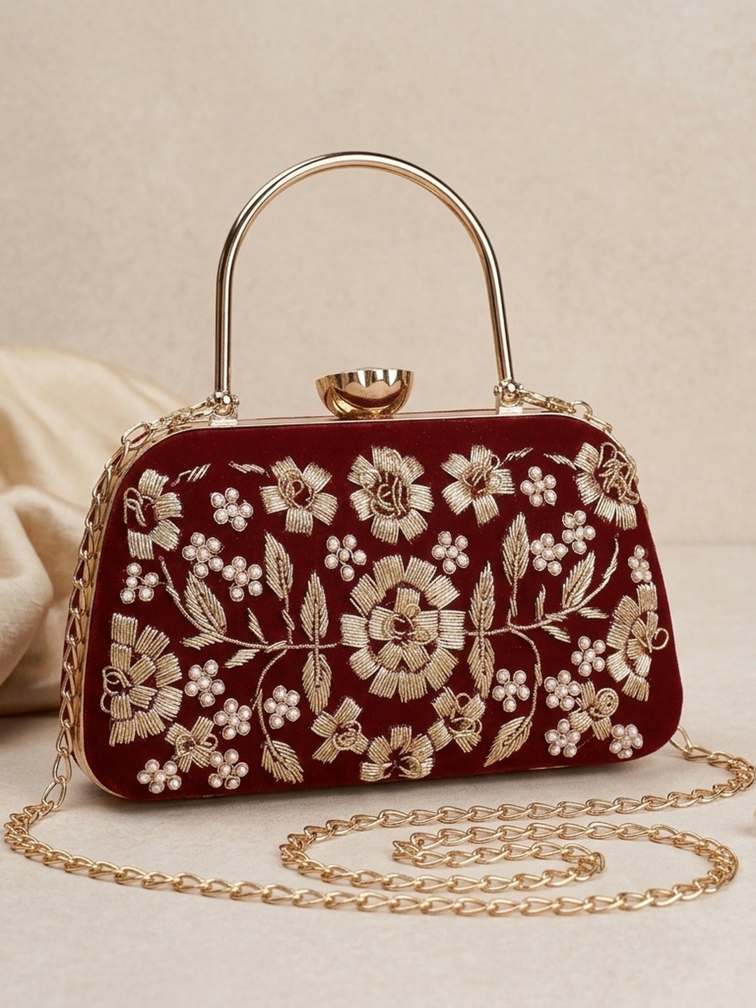 VRPS Embroidered Clutch | Handcrafted Ethnic Bag | SWIS-1034