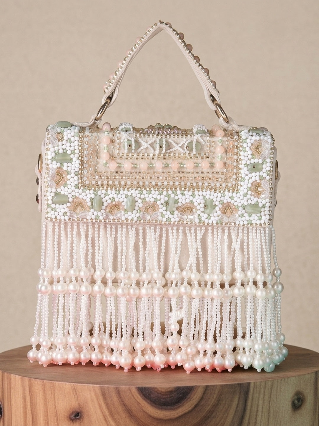 Handcrafted Flap Bag SWIS-1041 | VRPS Handicrafts | Indian Ethnic Bag